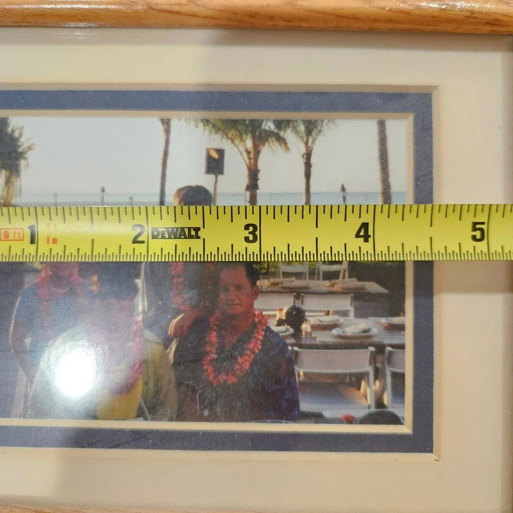 Solid Oak Wood Picture Frame 4x6 Matted Tabletop Wall Mount Natural Grain